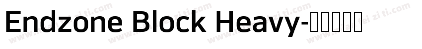 Endzone Block Heavy字体转换
